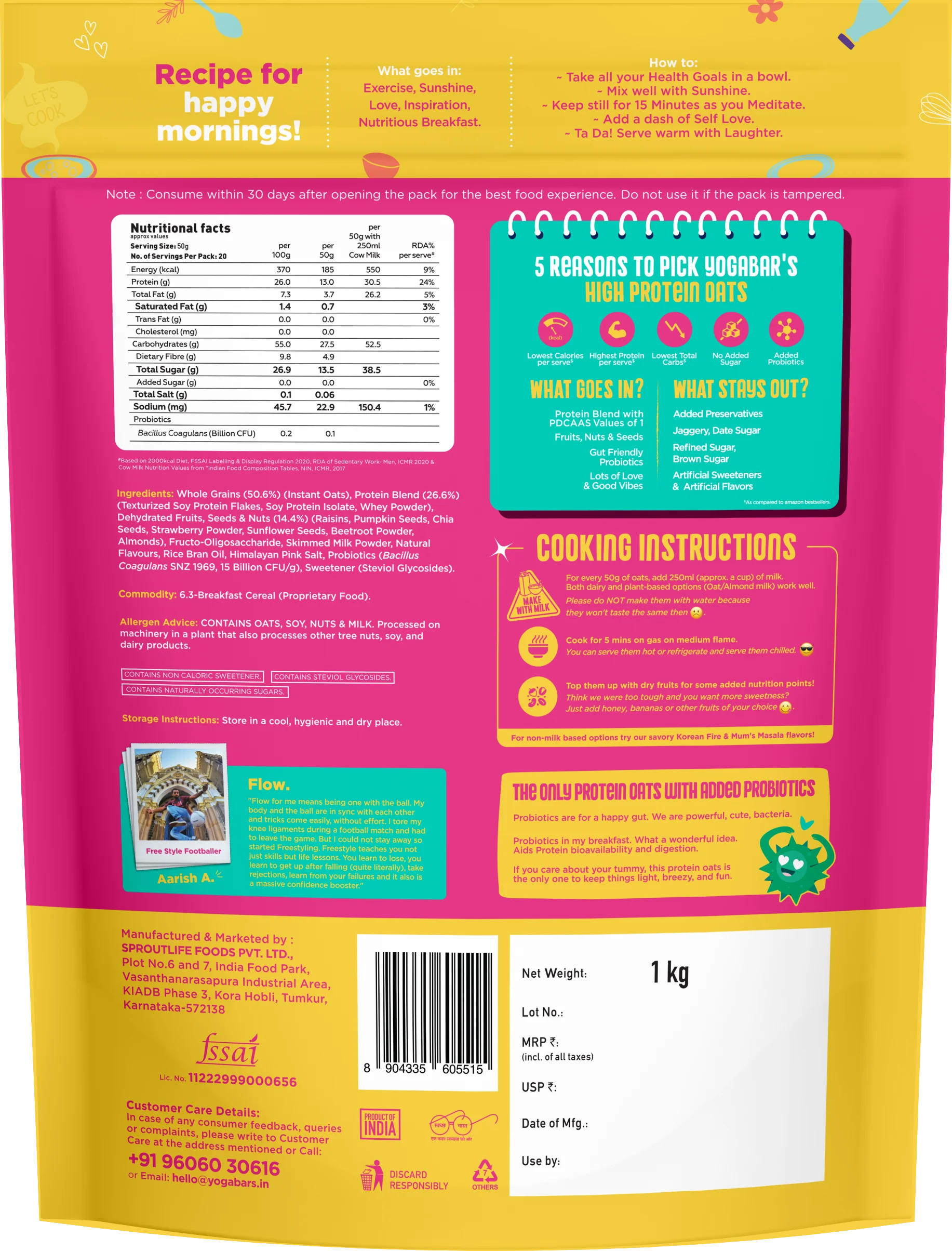26g High Protein Oats Bestseller Combo 3kg - Image 6