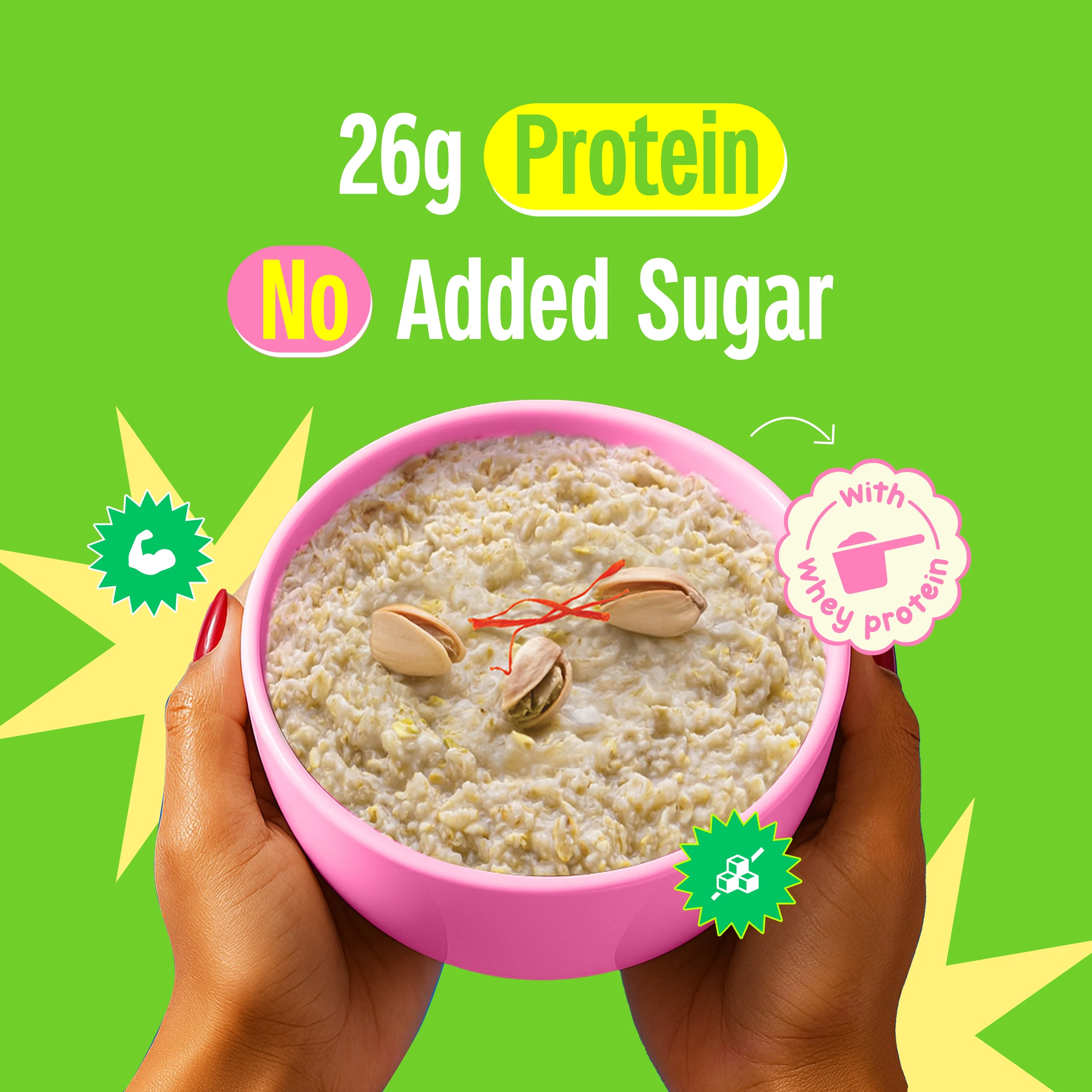 26g High Protein Oats Kesar Pista Kulfi - Image 2
