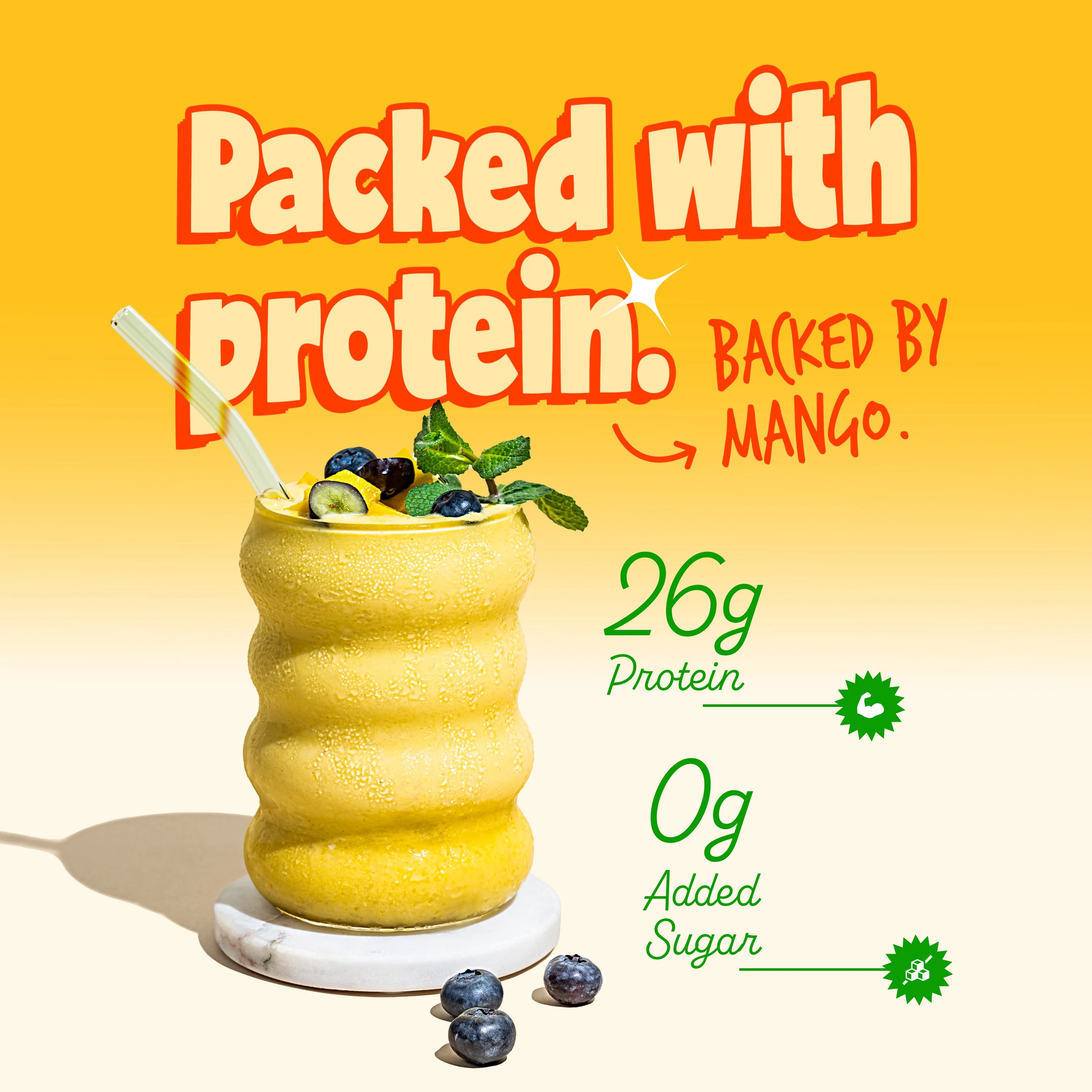 26g Protein Shake Mango Rizz - Pack of 24 - 250ml/bottle - Image 4