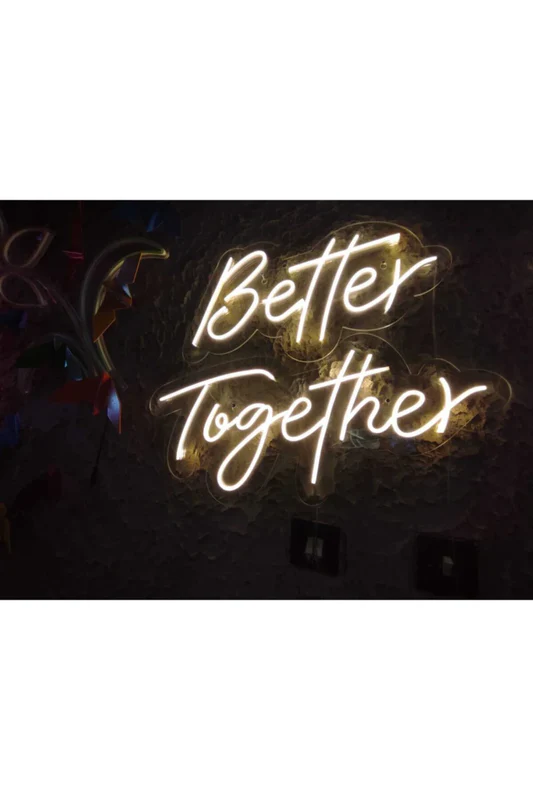 27 Inch Best Together Led Neon Light Sign (Warm White)(Pack of 1) - Image 2
