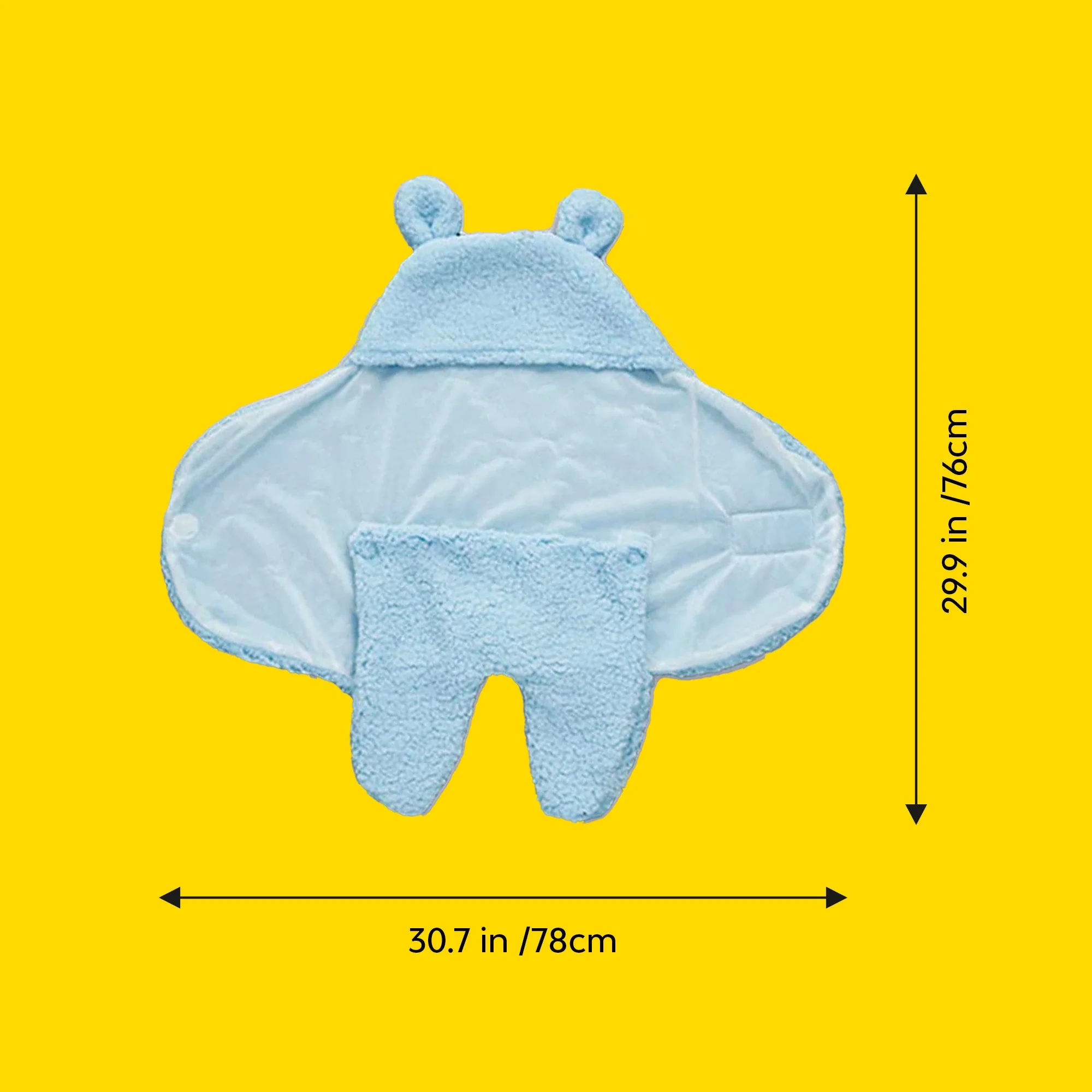 3-In-1 Fleece Unicorn Hooded Wrap With Velcro Lock | Set Of 2 - Image 23