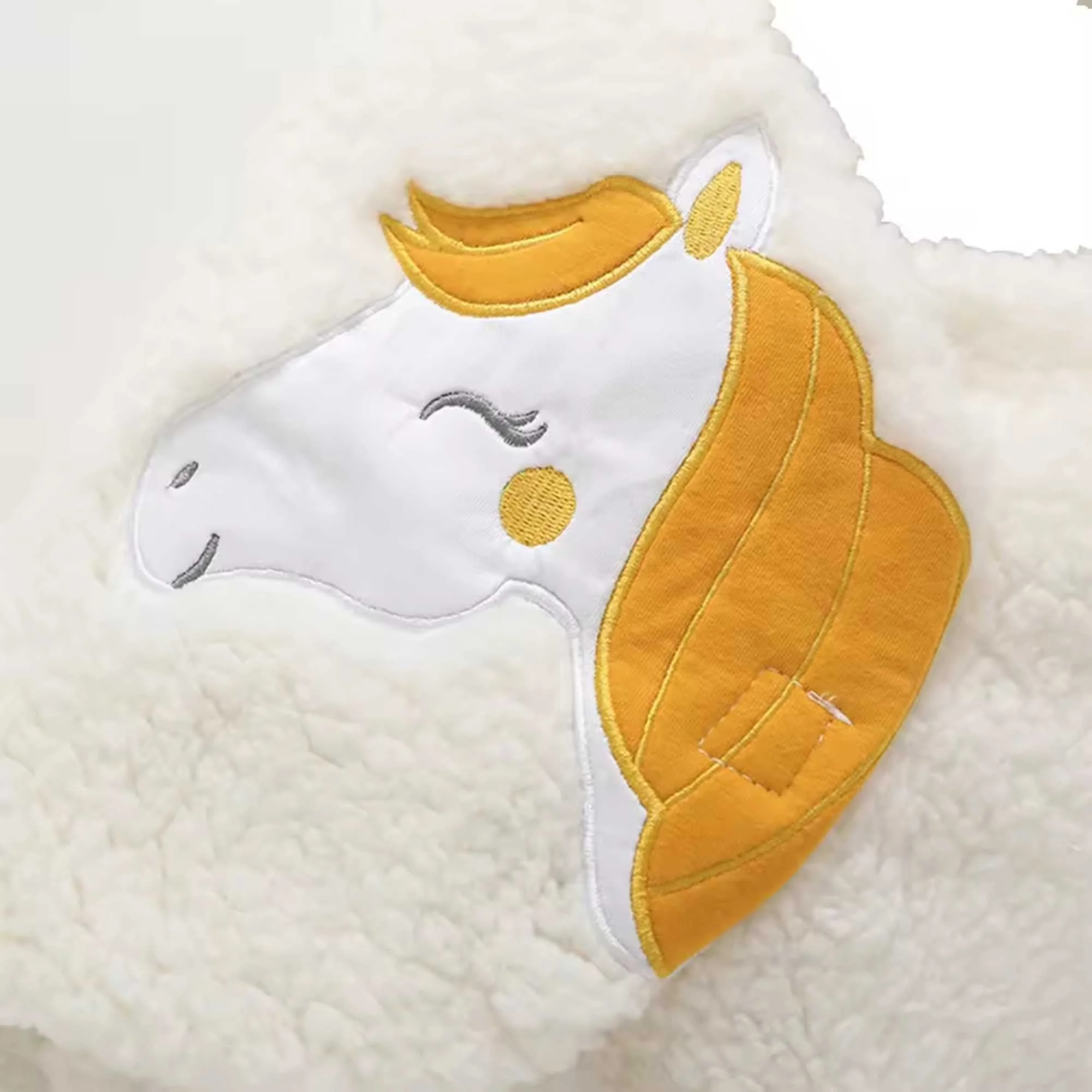 3-In-1 Unicorn Hooded Baby Blanket Wrapper With Velcro Lock - Image 11