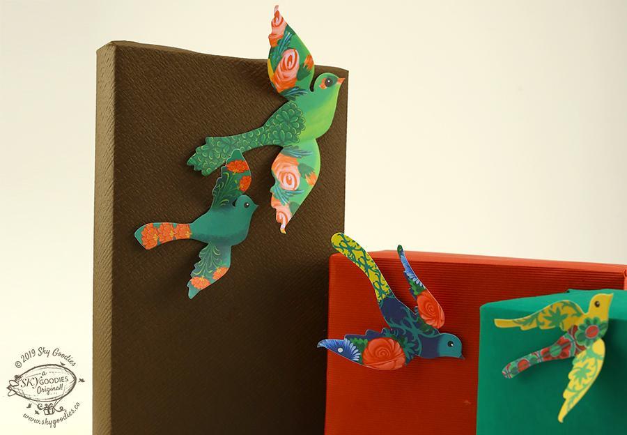 3 Packs of 24 Decorative Paper Birds - 72 Birds - Image 5
