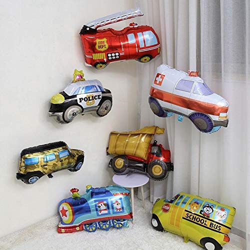 30 Inch Multicolor School Bus Big Shape Super Foil Balloon - Image 4