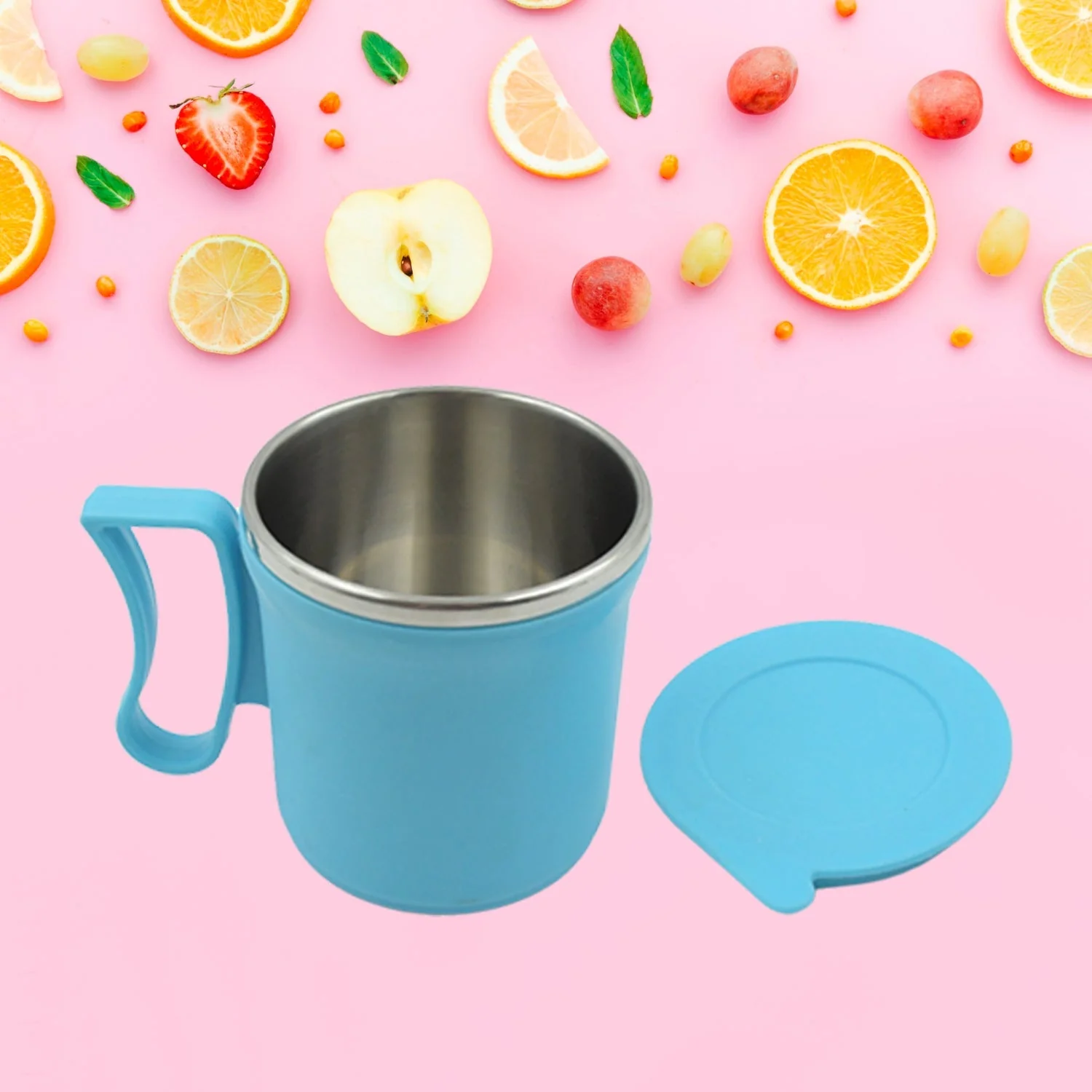 ml Stainless Steel Mug: Insulated, Leakproof Lid, Hot/Cold Drinks (Mix Color)