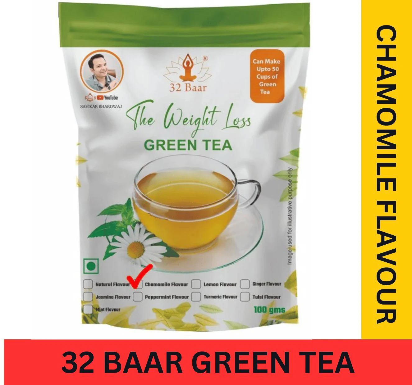 32 Baar Chamomile Green Tea leaves - Image 6