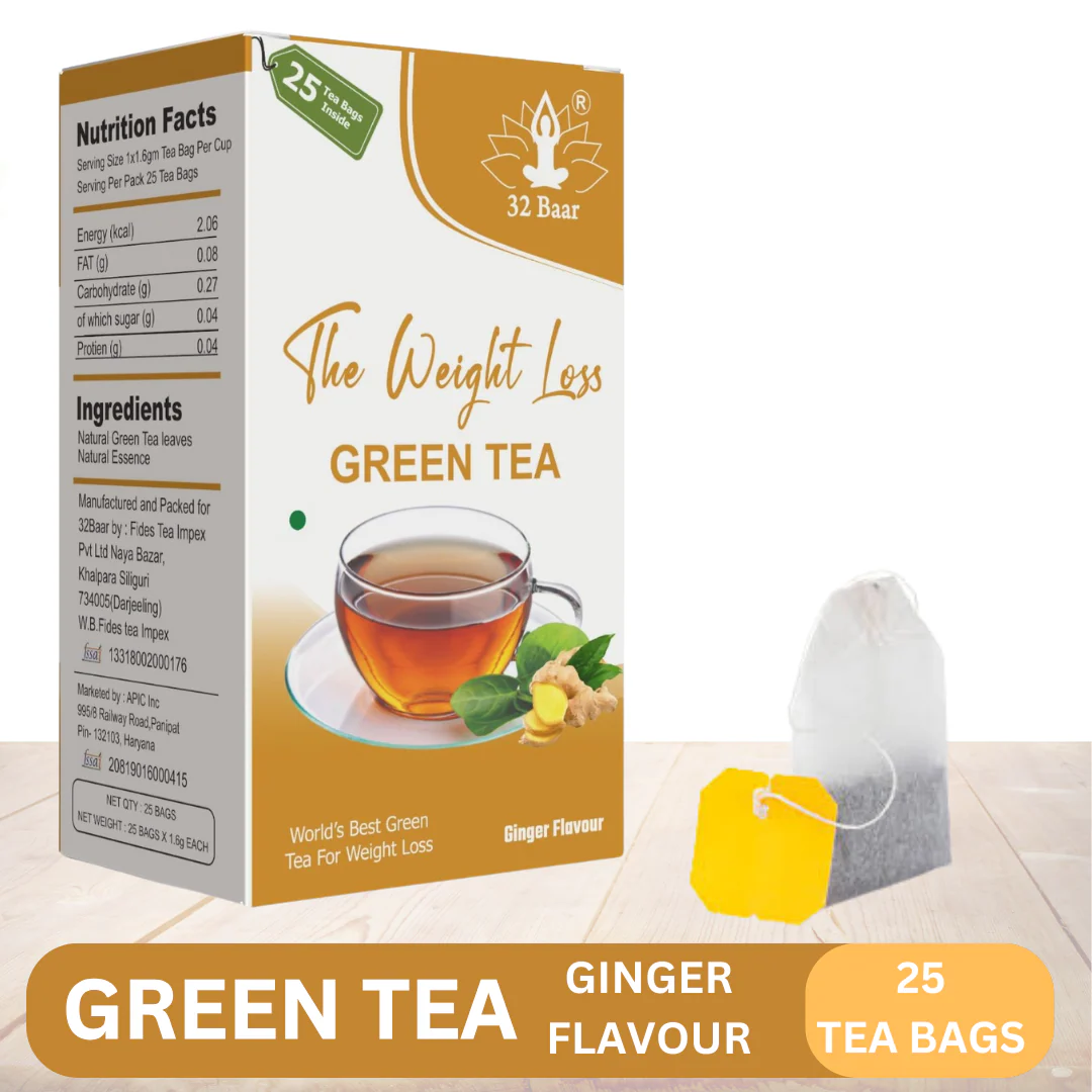 32 Baar Ginger Flavour Tea Bags (25 Tea Bags)