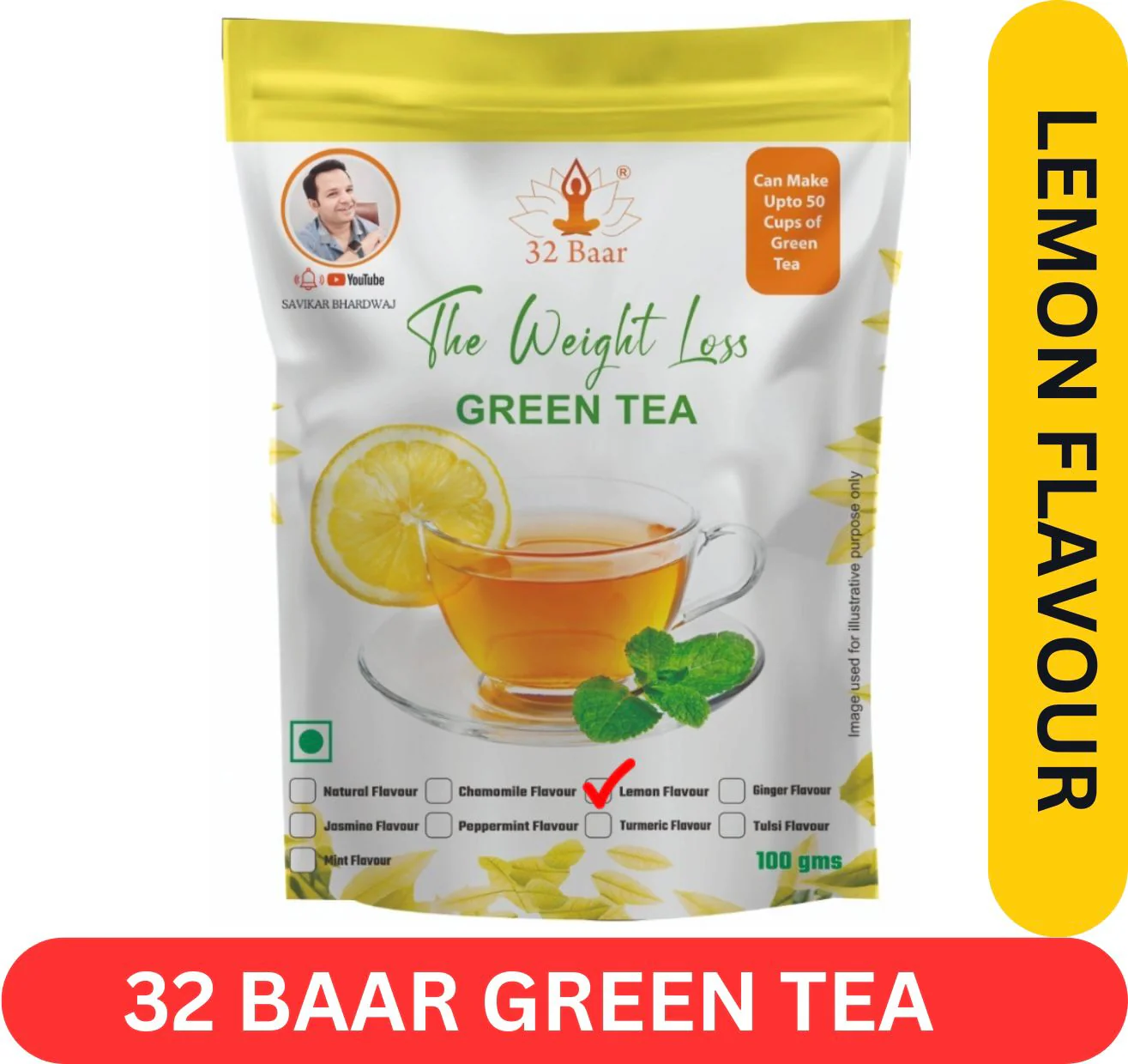 32 Baar Lemon Green Tea leaves - Image 3