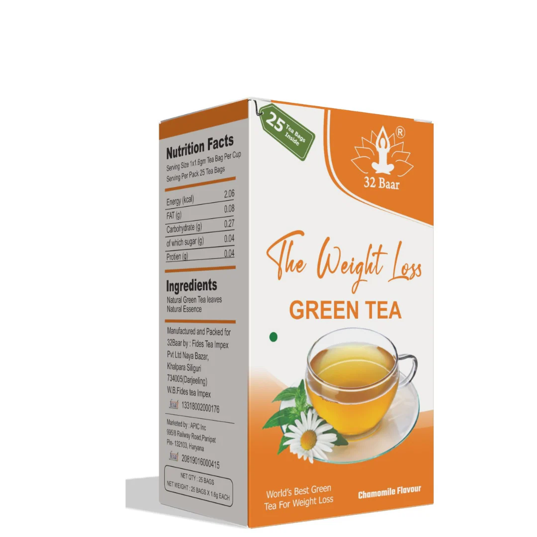 32 Baar Pack Of 2 Chamomile Green Tea Bags ( Total 50 Tea Bags) - Image 2