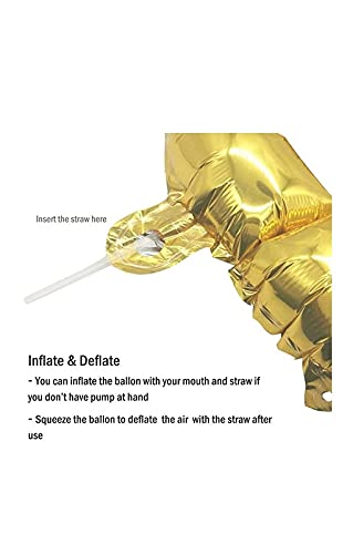 32 Inch Number 23  Gold Foil Balloon With 5 Pcs Confetti Balloons - Image 7
