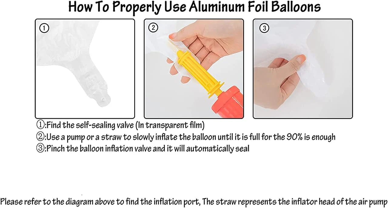 32 Inch Solid 7 Number White Foil Balloon - Image 4