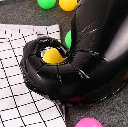 35 Inch X 16 Inch Black Moustache Shape Foil Balloon - Image 4