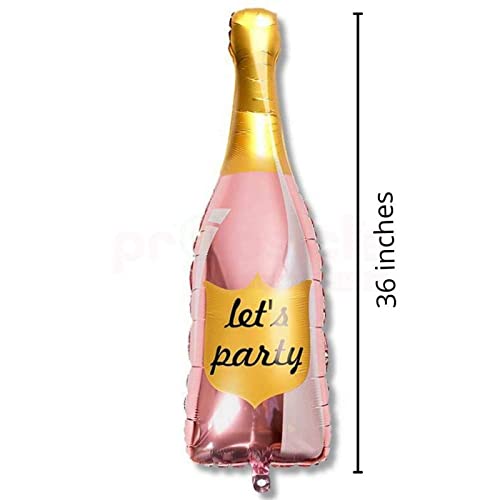 36 Inch Light Pink Lets Party Helium Foil Balloon - Image 2