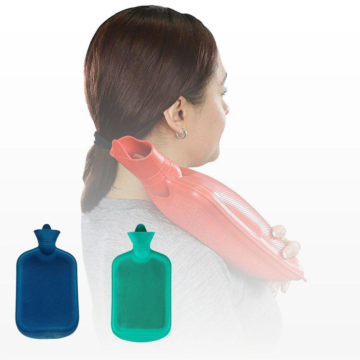 394 (Medium) Rubber Hot Water Heating Pad Bag for Pain Relief - Image 6