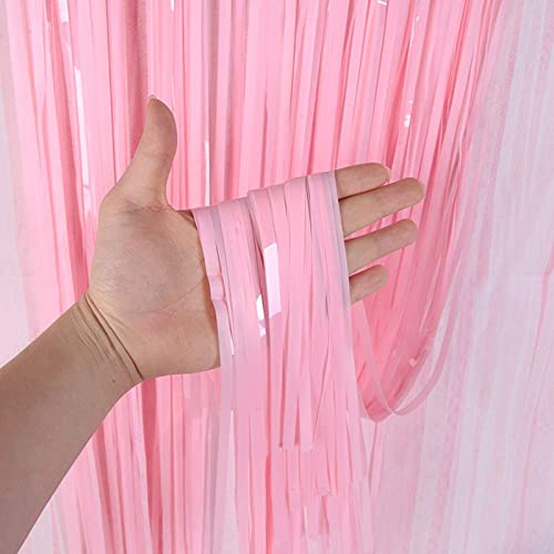 3ft x 6ft Metalic Fringe Foil Curtain With Blue And Baby Pink Color (Pack of 2) - Image 5