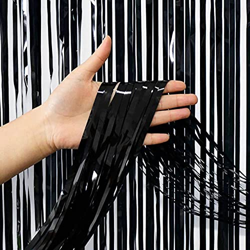 3ft x 6ft Metalic Fringe Foil Curtain With Gold And Black Color (Pack of 2) - Image 5