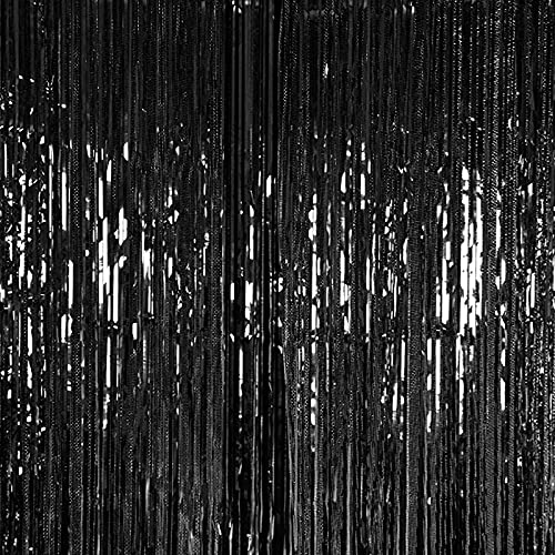 3ft x 6ft Metalic Fringe Foil Curtain With Rose Gold And Black Color (Pack of 2) - Image 4