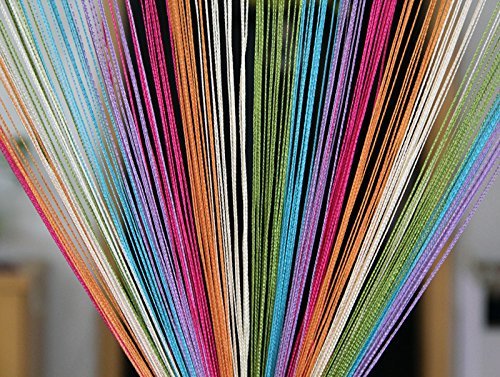 3Ft X 6Ft Multicolor String Curtains Hanging - Image 2