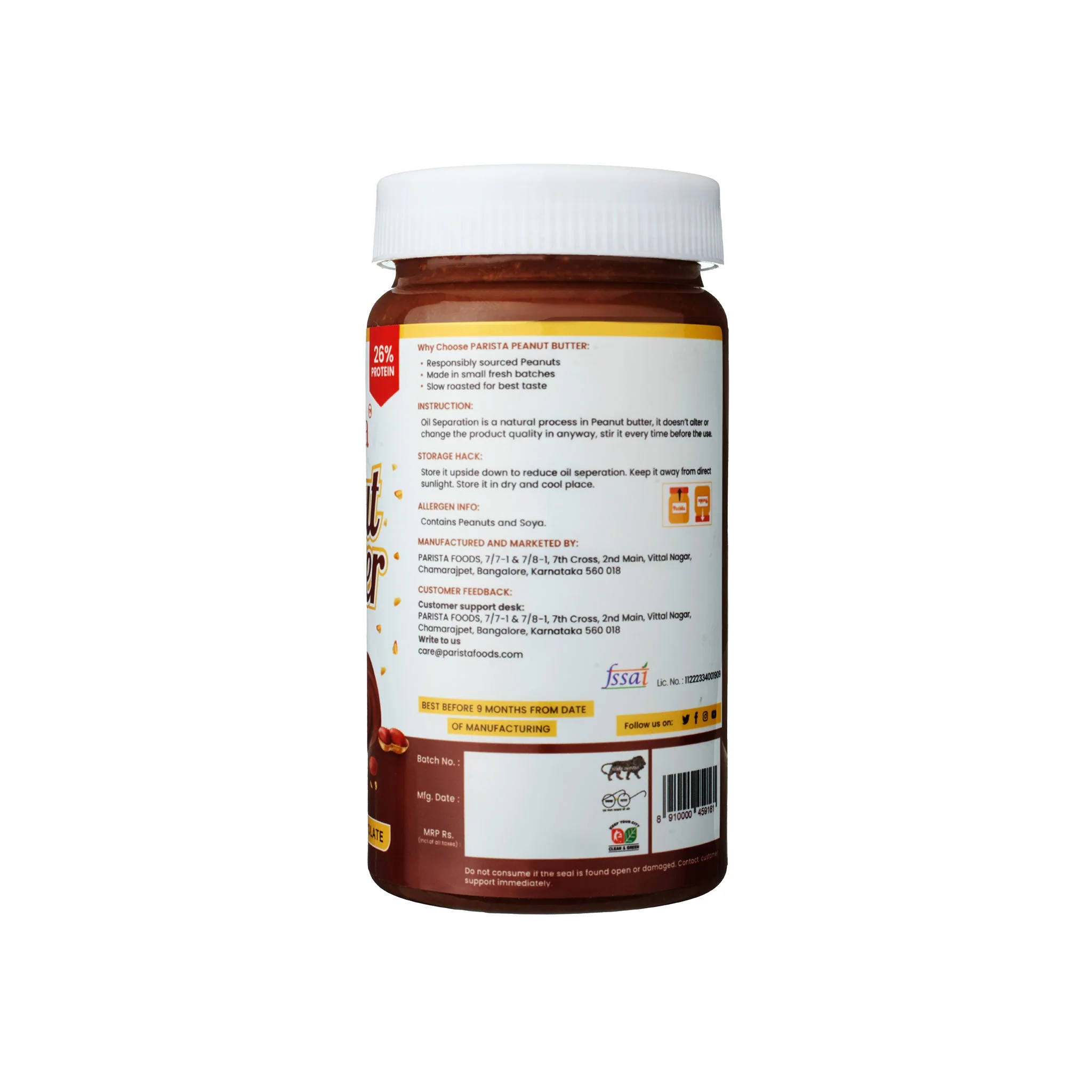 400G Crunchy Dark Chocolate Peanut Butter - Image 9