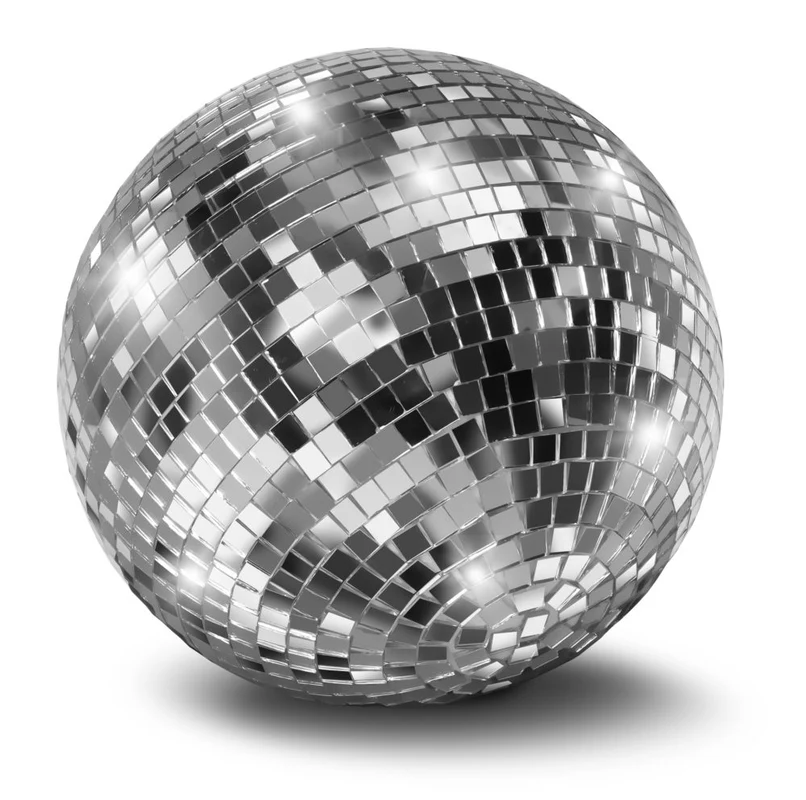 40cm Disco Mirror Ball (Silver) (Pack of 1) - Image 2