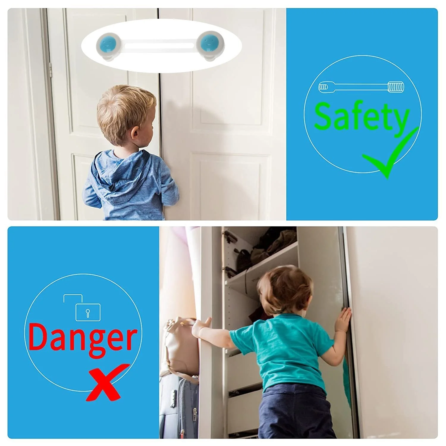 4688 Baby Proofing Child Safety Strap Locks (1Pc Only) - Image 8
