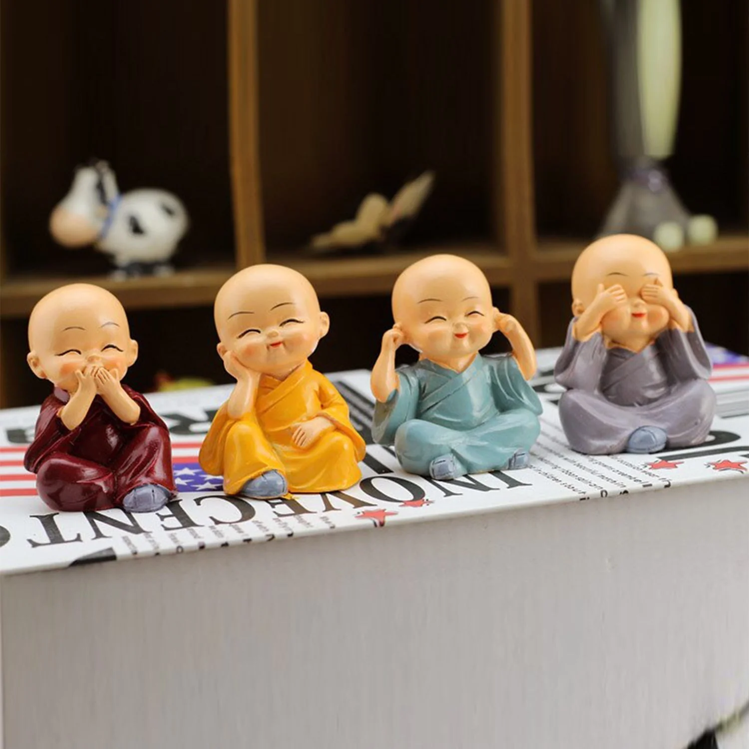 baby buddha 4Pc and show piece used for house, office and official decorations etc. - Image 3