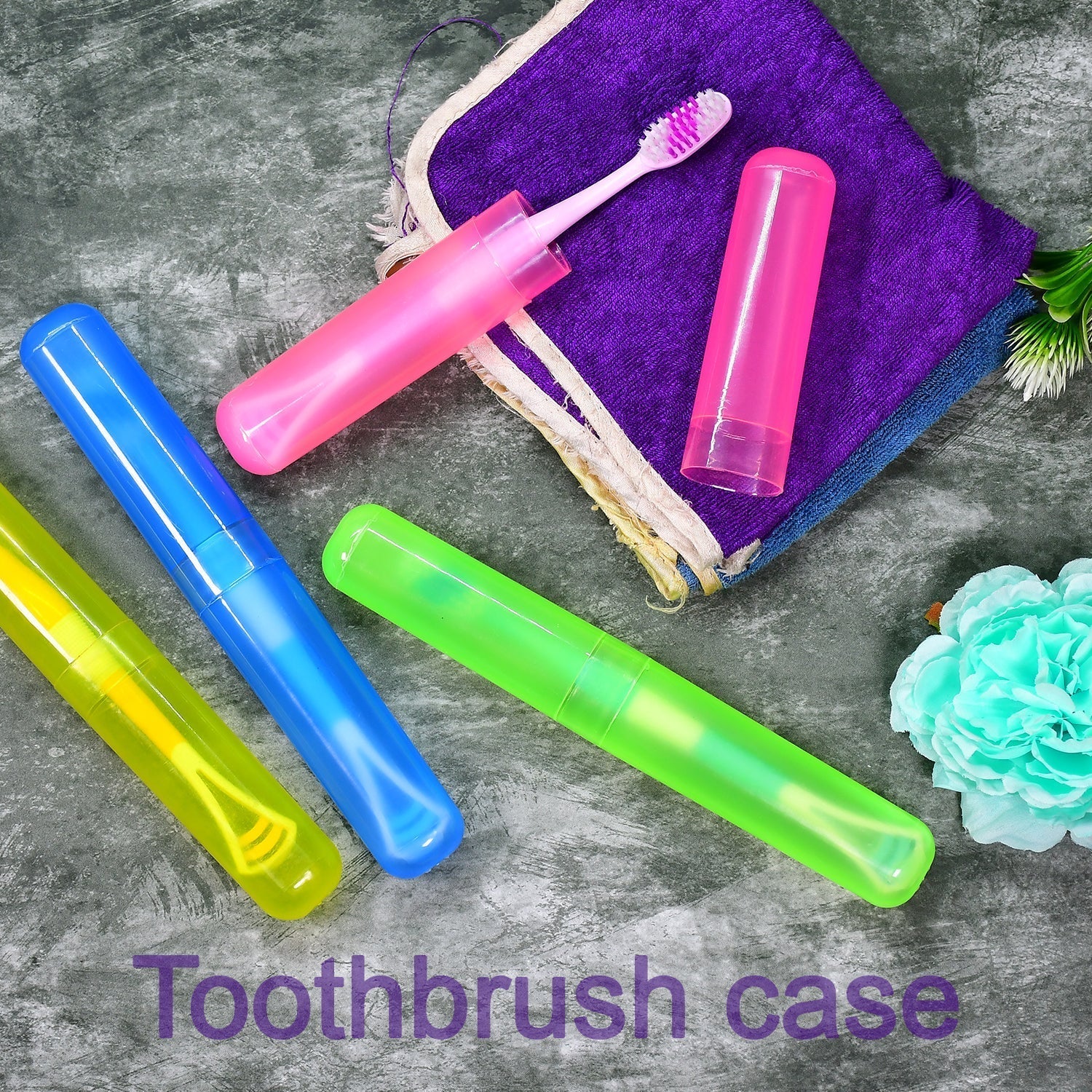 pc Plastic Toothbrush Cover, Anti Bacterial Toothbrush Container- Tooth Brush Travel Covers, Case, Holder, Cases - Image 3