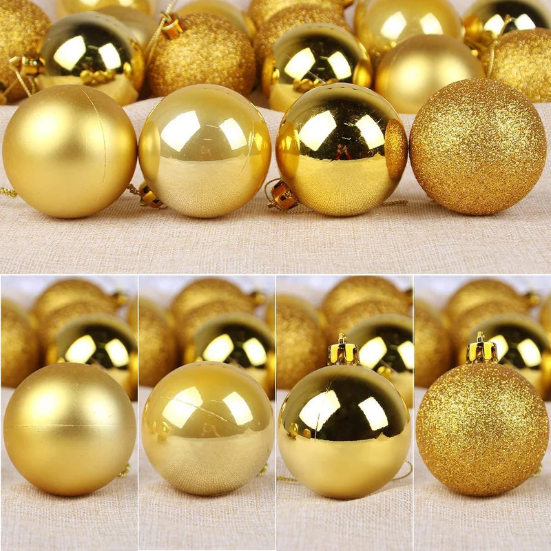 4cm Christmas Balls Pack of Golden Color (Pack of 10) - Image 3