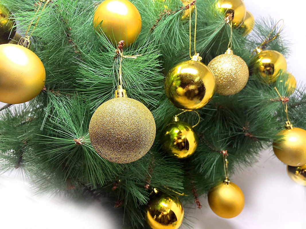 4cm Christmas Balls Pack of Golden Color (Pack of 10) - Image 7