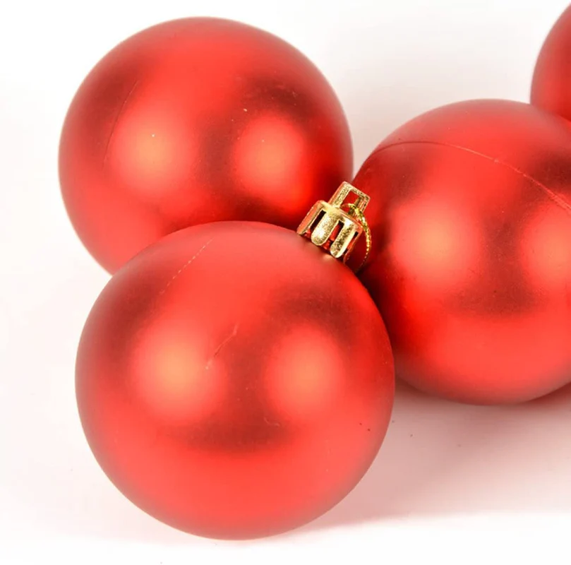 4cm Christmas Balls Pack of Red Color (Pack of 10) - Image 2