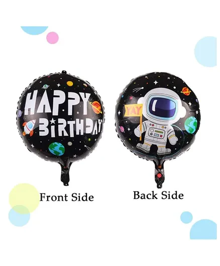 5 In 1 Universe Spacecraft Astronaut Themed Foil Balloon Set (Multicolor) - Image 3