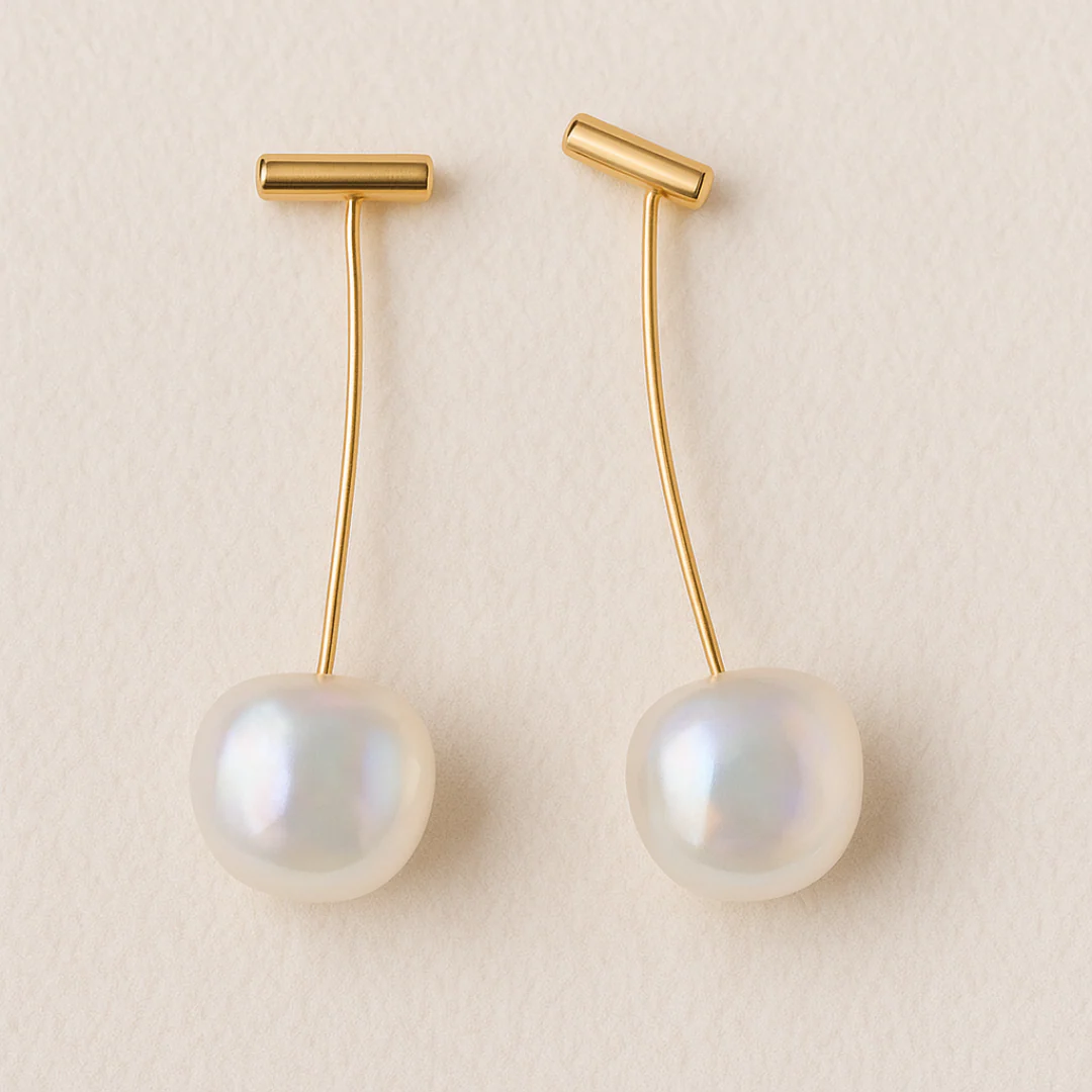 50 Shades of Grey White Drop Earring — Buy Any 5 for Rs. 599