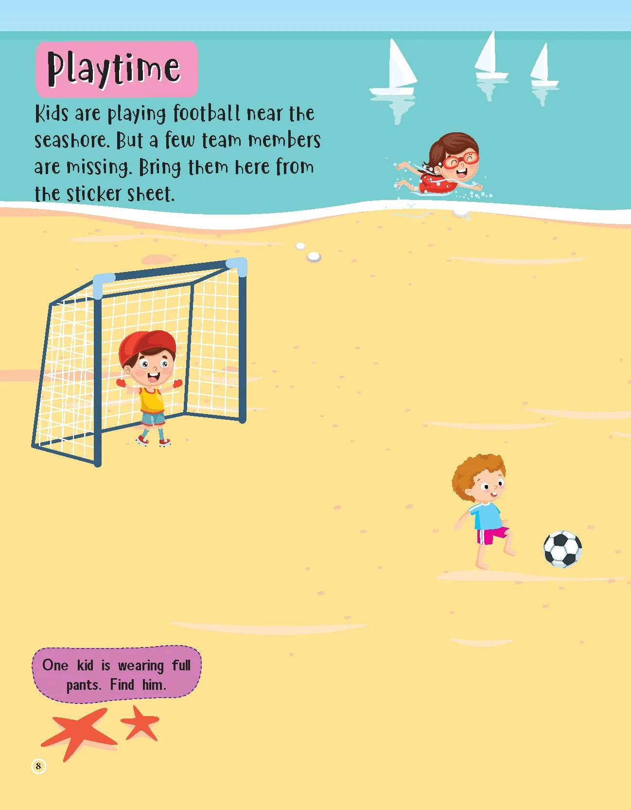 555 Stickers, Sea, Sun and Play Activity & Colouring Book - Image 9