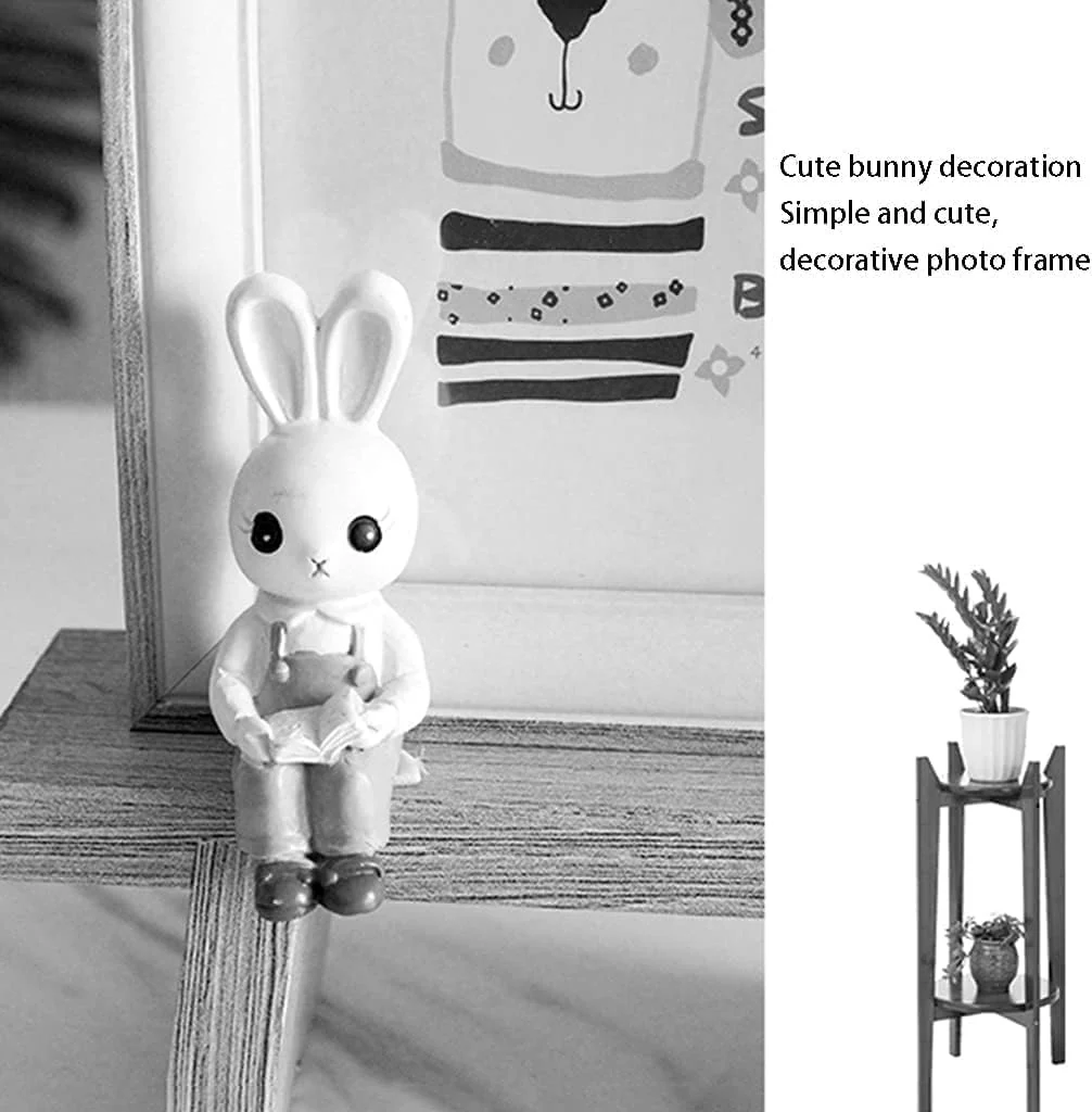 6 inch wooden Photo Frame with Cute Rabbit - Image 6