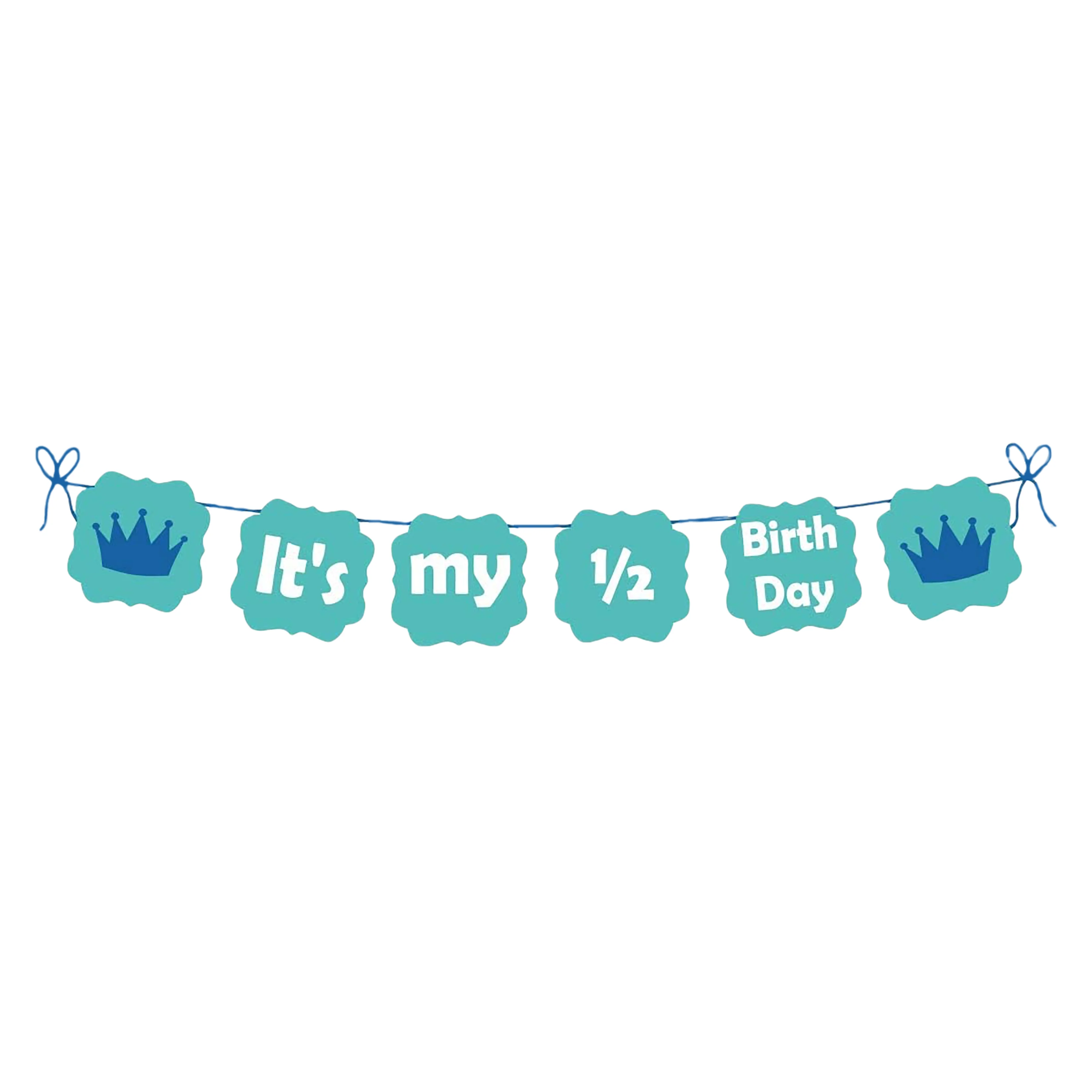 6 month "It's My Half Birthday" decoration for Baby boy
