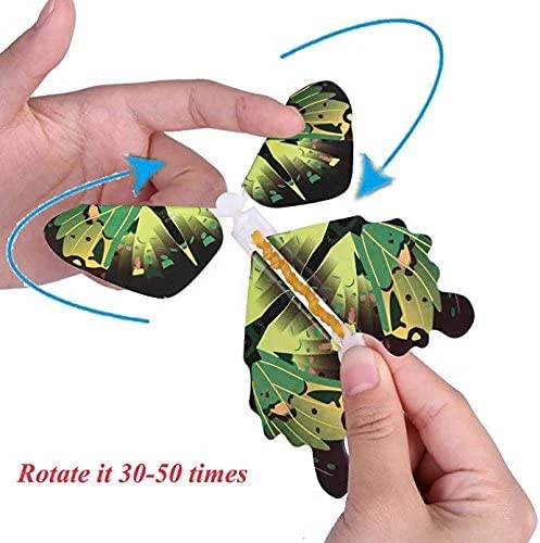 6 Pcs Magic Fairy Flying Butterfly With Dark Blue Color Exploding Box (Pack of 1) - Image 3