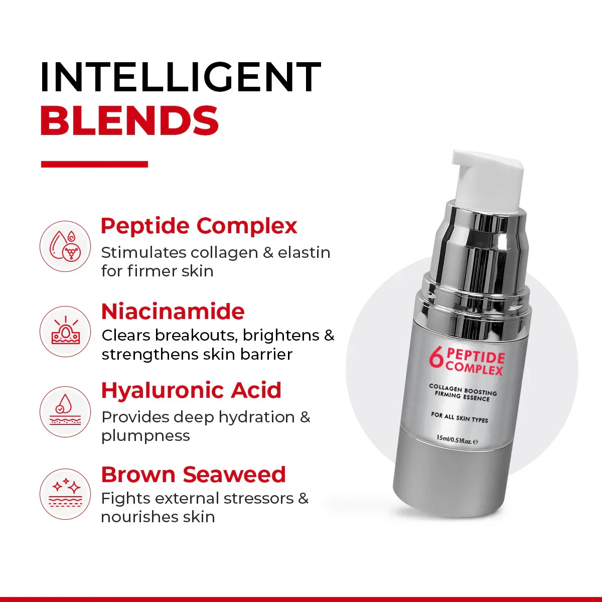 6 Peptide Serum Mini | 15 ML | Mini Sale - Image 4
