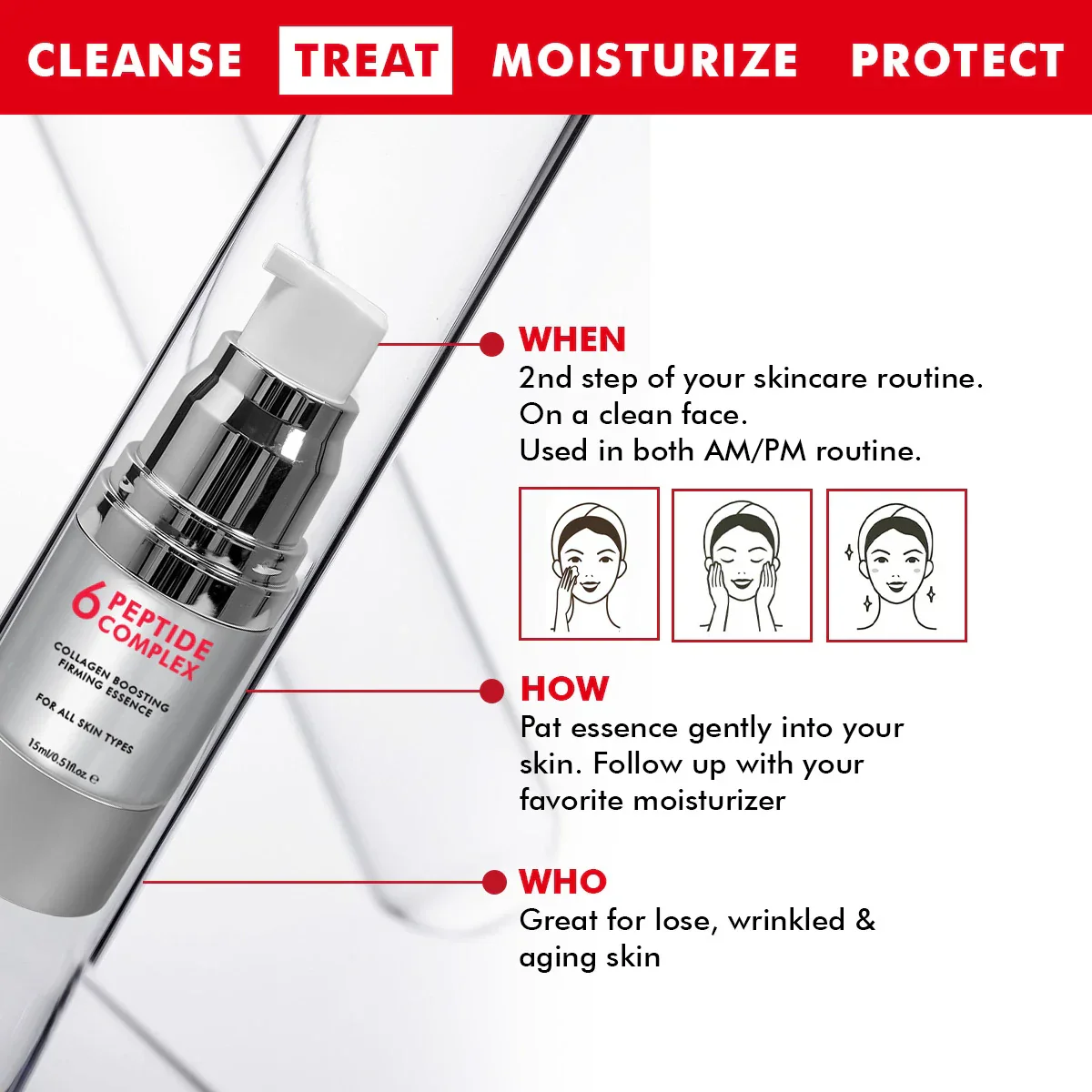 6 Peptide Serum Mini | 15 ML | Mini Sale - Image 6