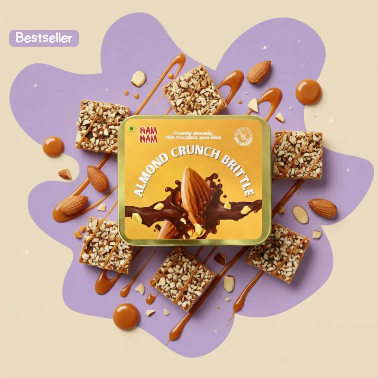60% Almond Crunch Brittle -Dipped in Belgian Couverture - Image 15