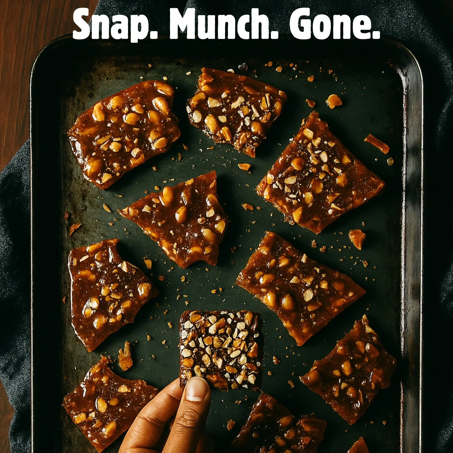 60% Almond Crunch Brittle -Dipped in Belgian Couverture - Image 3