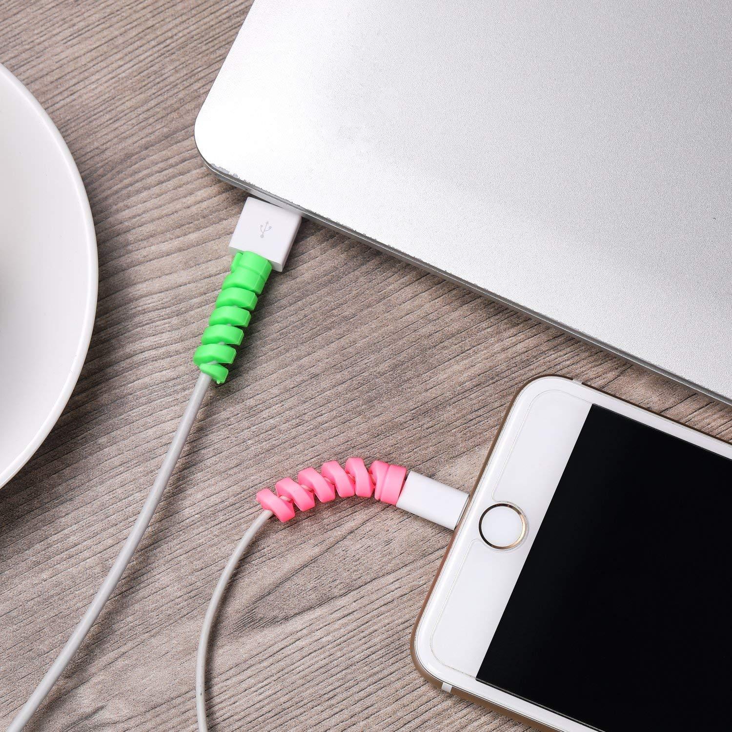 Spiral Charger Spring Cable Protector Data Cable Saver - Image 9
