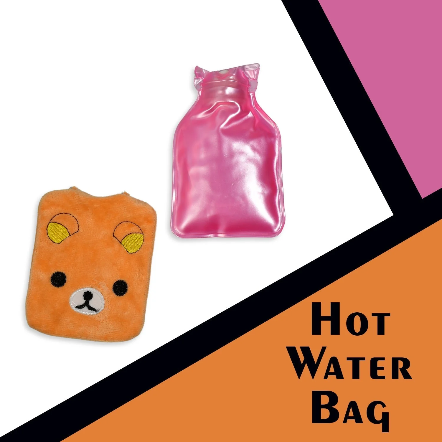 6503 Orange Panda small Hot Water Bag with Cover for Pain Relief, Neck, Shoulder Pain and Hand, Feet Warmer, Menstrual Cramps. - Image 6