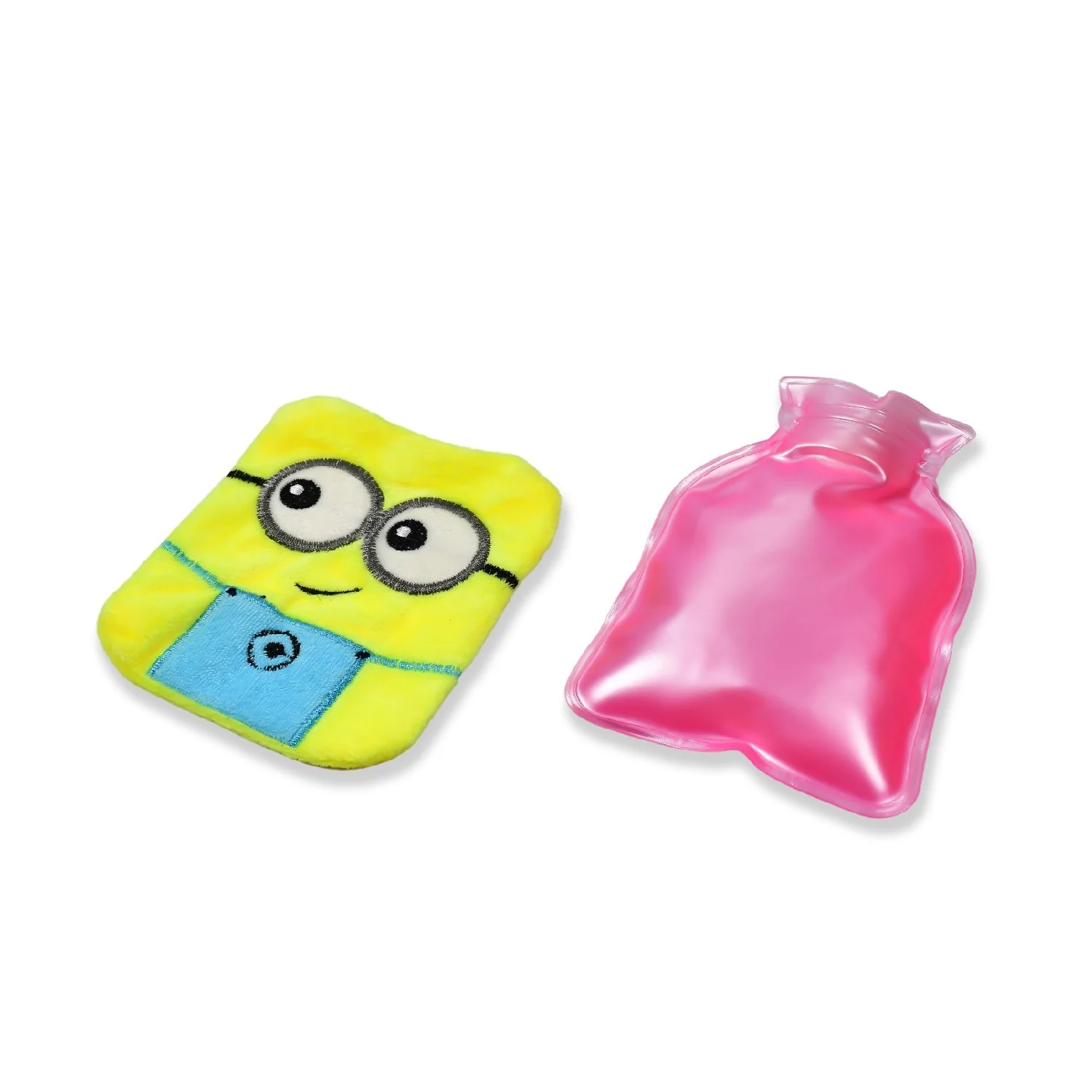 6507 2Eye Minions small Hot Water Bag with Cover for Pain Relief, Neck, Shoulder Pain and Hand, Feet Warmer, Menstrual Cramps. - Image 3