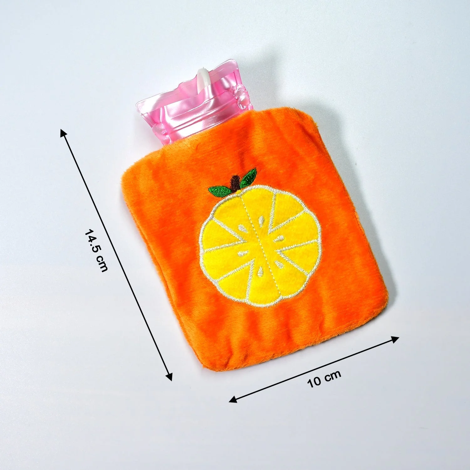 6510 Orange small Hot Water Bag with Cover for Pain Relief, Neck, Shoulder Pain and Hand, Feet Warmer, Menstrual Cramps. - Image 5