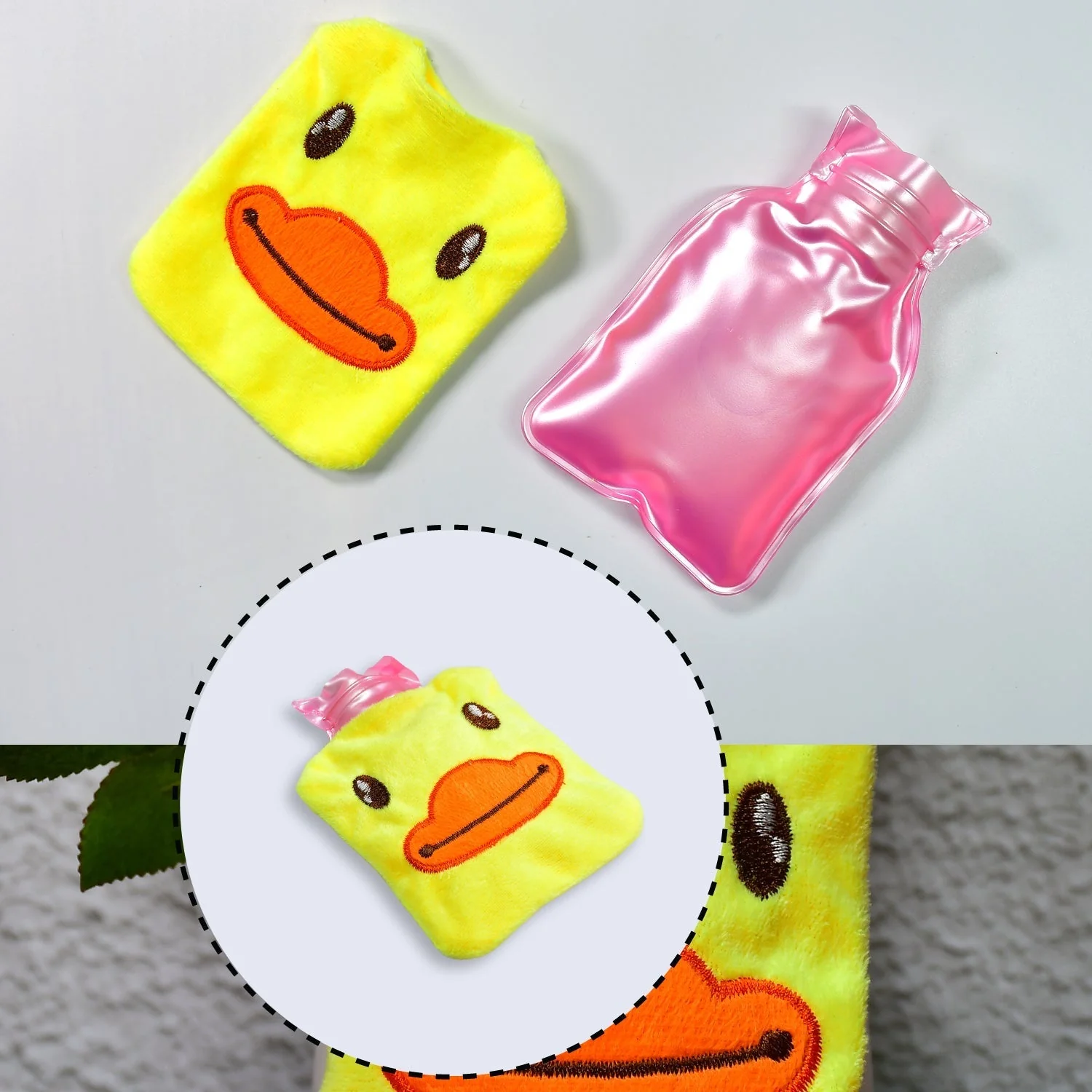 6511 Yellow Duck small Hot Water Bag with Cover for Pain Relief, Neck, Shoulder Pain and Hand, Feet Warmer, Menstrual Cramps. - Image 7