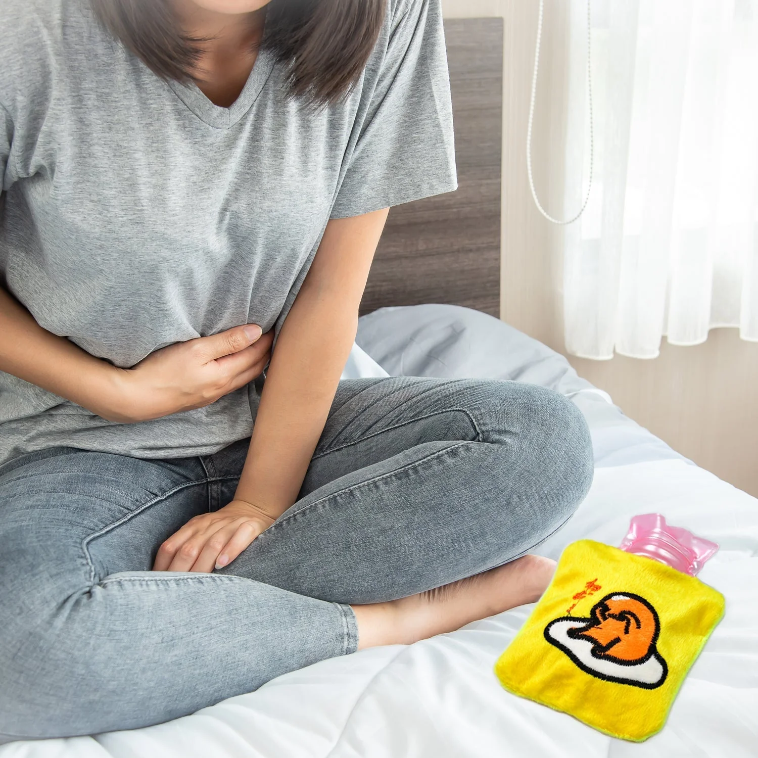 6515 Yellow Duck Head Small Hot Water Bag with Cover for Pain Relief, Neck, Shoulder Pain and Hand, Feet Warmer, Menstrual Cramps. - Image 3