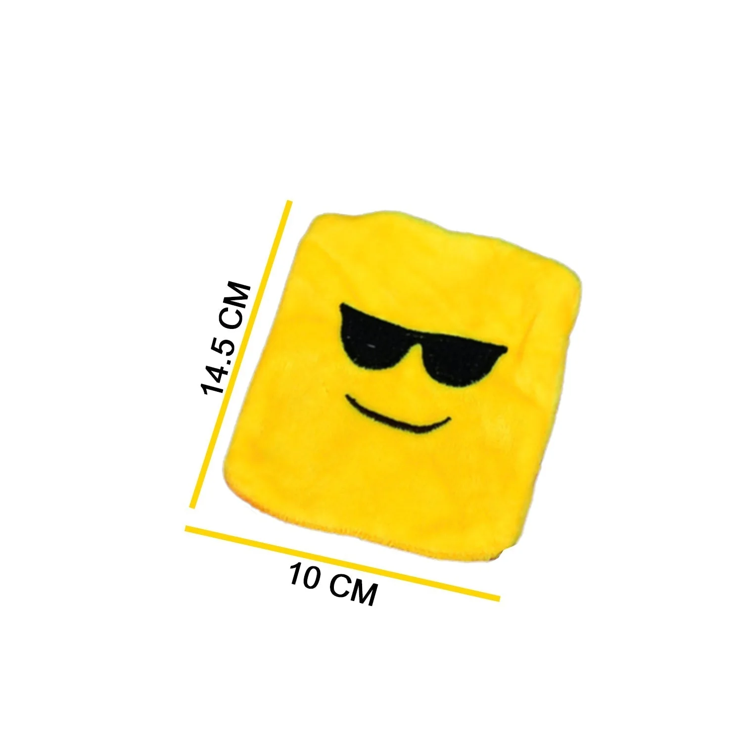 6535 1pc Mix Emoji designs small Hot Water Bag with Cover for Pain Relief, Neck, Shoulder Pain and Hand, Feet Warmer, Menstrual Cramps. - Image 5