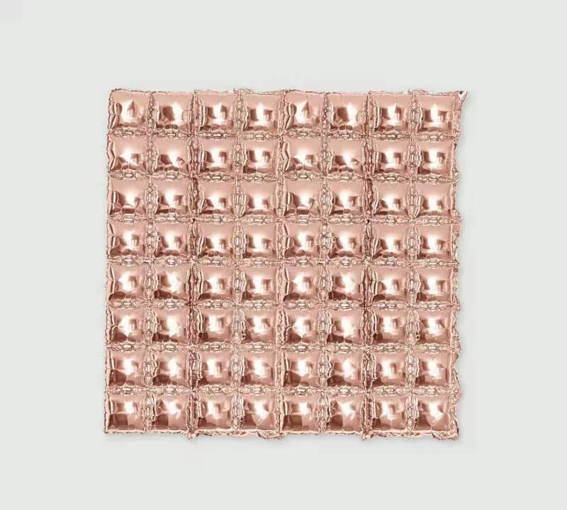 74 x 140 cm Square Foil Balloon Curtain (Rosegold)(Pack of 1) - Image 2