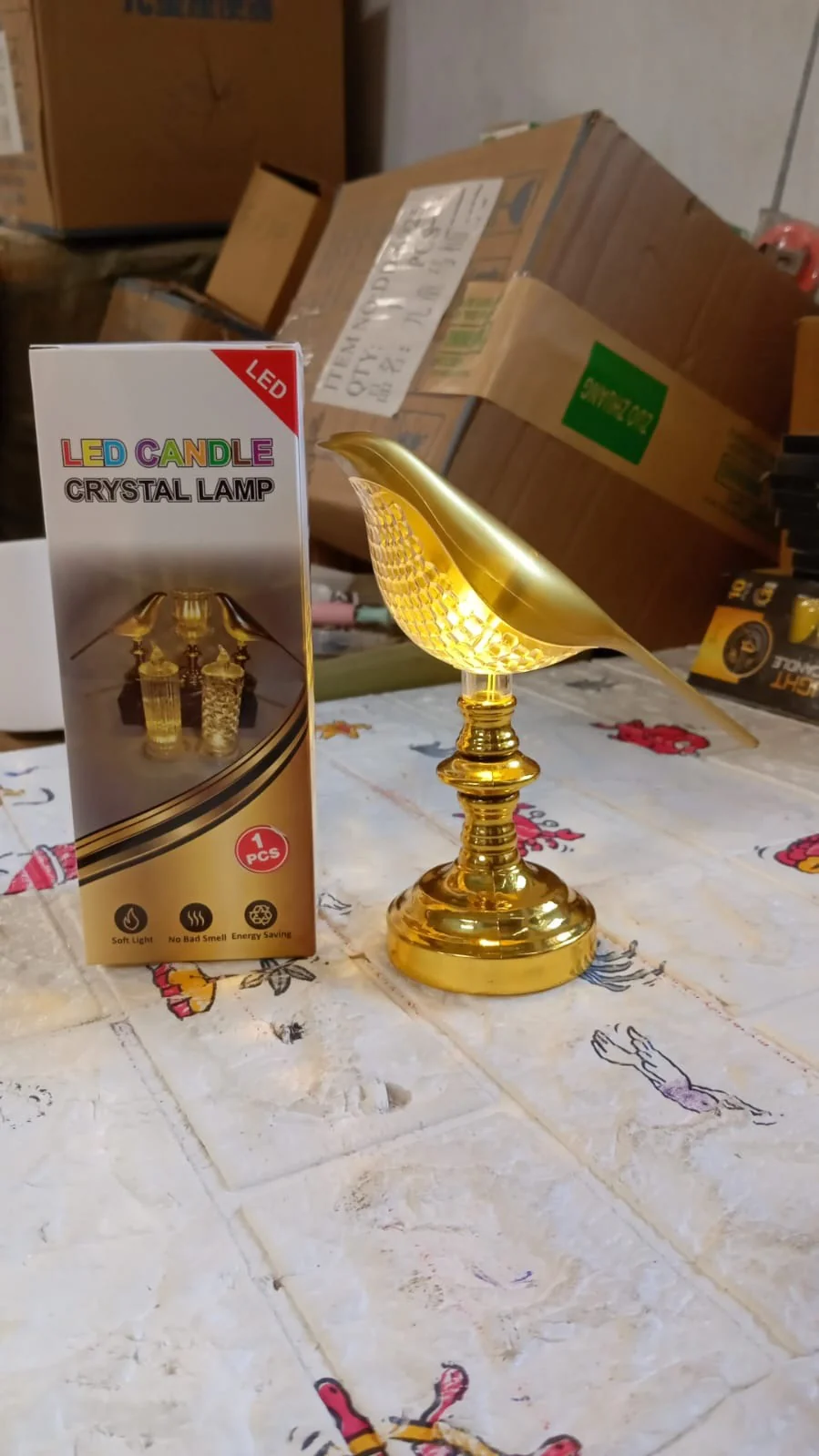 Sparrow led Table Lamp Crystal Decoration Lamp Soft Light & Energy Saving Lamp (1 Pc) - Image 8