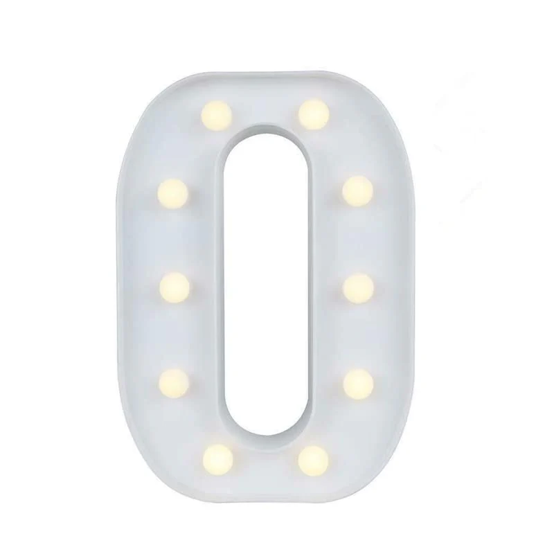 9 Inch Led Marquee Number Light Sign (Number 0)